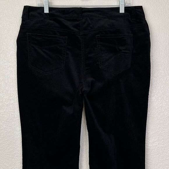 Chico's Velvet Black Fly-Front Jeggings, Size 12 - Picture 6 of 11